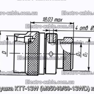 Заглушка КТТ-13W (M85049/69-13WD) кожух - фотография № 1.