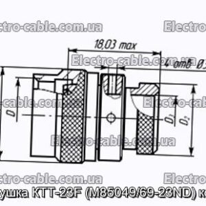 Заглушка КТТ-23F (M85049/69-23ND) кожух - фотография № 1.