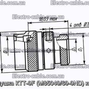 Заглушка КТТ-9F (M85049/69-9ND) кожух - фотография № 1.