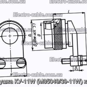 Заглушка КУ-11W (M85049/39-11W) кожух - фотография № 1.