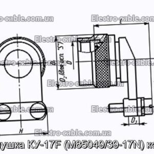 Заглушка КУ-17F (M85049/39-17N) кожух - фотография № 1.