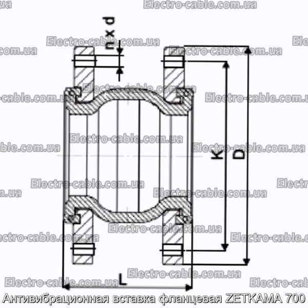 Анти -вібраційна вставка фланця Zetkama 700 - Фото № 2.